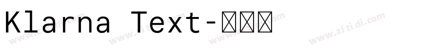Klarna Text字体转换 Klarna Text字体转换